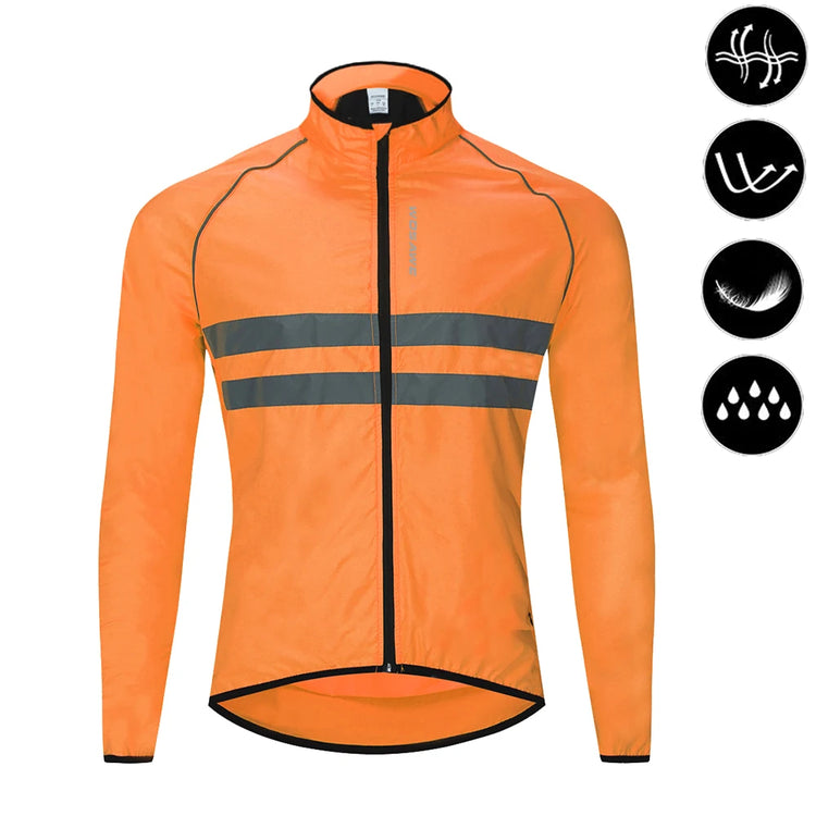 Coupe-Vent Cyclisme WOSAWE Imperméable Réfléchissant