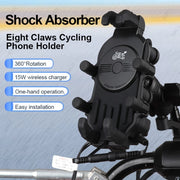 Support Téléphone Vélo Universel Moto Guidon Rotatif 360° Antichoc