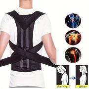 Correcteur Dos Posture Sangle Ortho Réglable Anti-Voûte Bureau