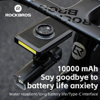Feu Avant Vélo Powerbank USB-C 5000-10000mAh LED