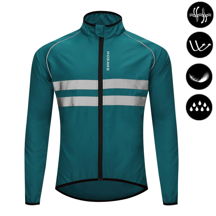 Coupe-Vent Cyclisme WOSAWE Imperméable Réfléchissant