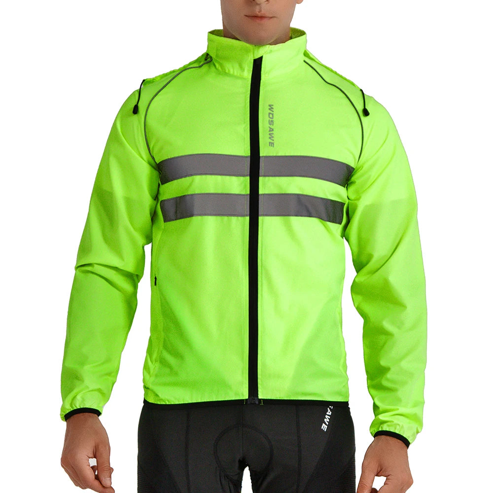 Coupe-Vent Cyclisme WOSAWE Imperméable Réfléchissant