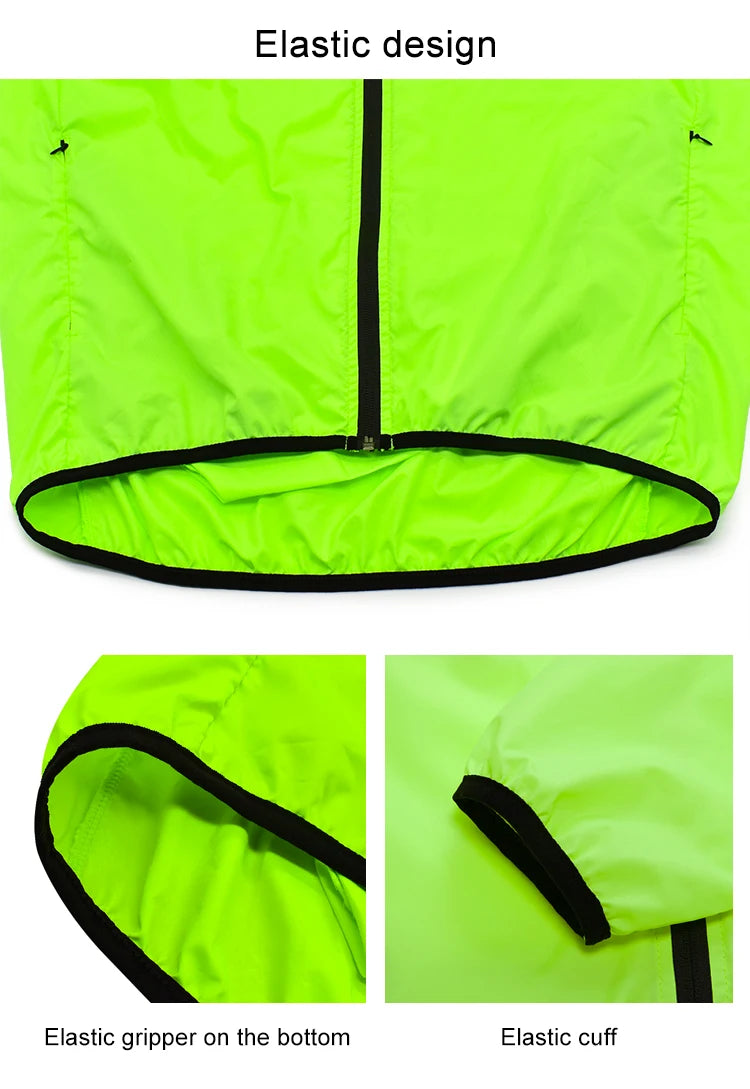 Coupe-Vent Cyclisme WOSAWE Imperméable Réfléchissant