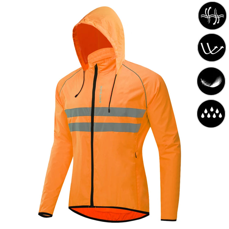 Coupe-Vent Cyclisme WOSAWE Imperméable Réfléchissant