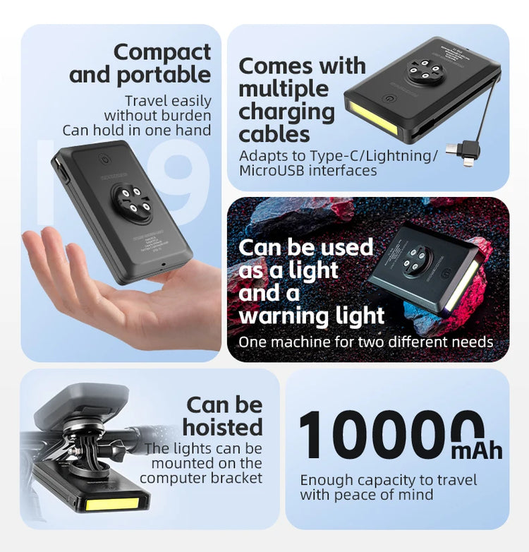 Feu Avant Vélo Powerbank ROCKBROS