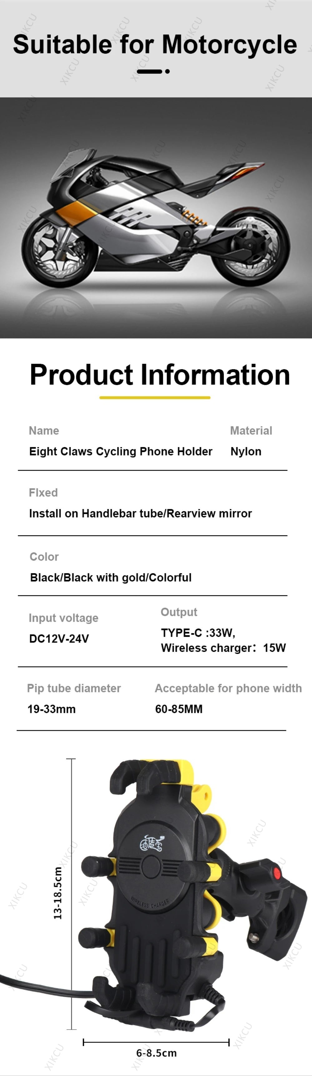 Support Téléphone Vélo Universel