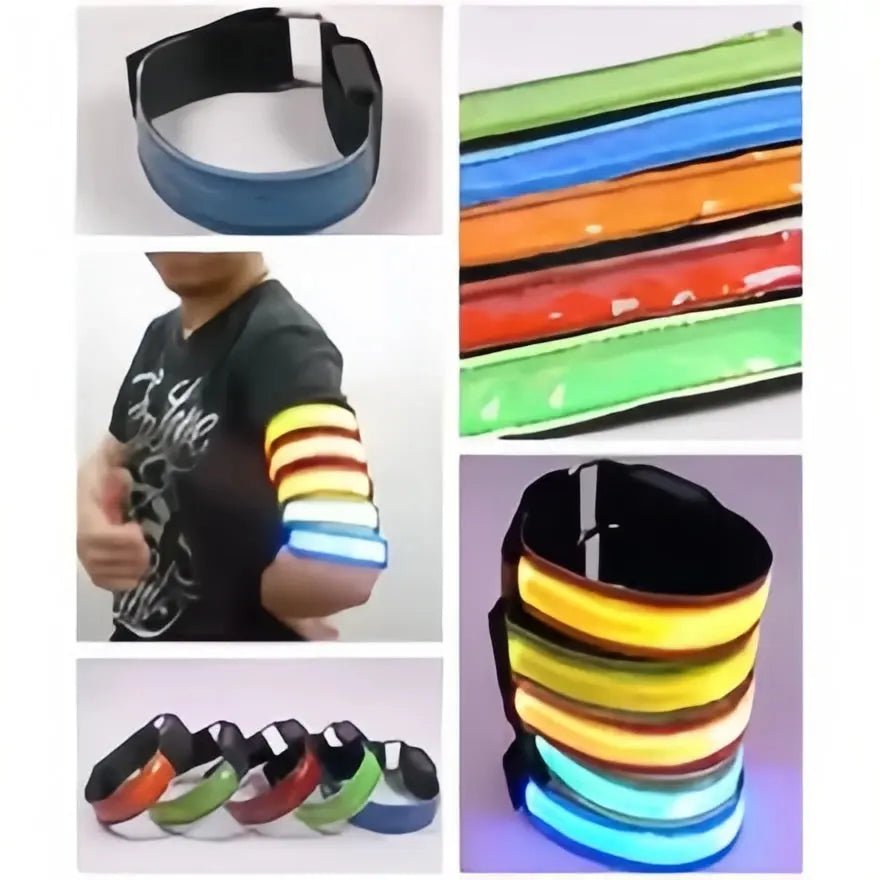 Brassards LED Running Haute Visibilité Nocturne 8 Couleurs Sport - CoreBeat Accessoires Sport