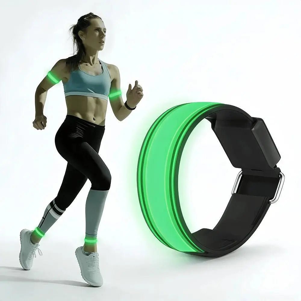 Brassards LED Running Haute Visibilité Nocturne 8 Couleurs Sport - CoreBeat Accessoires Sport