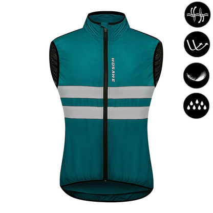 Coupe Vent Cyclisme WOSAWE Imperméable Réfléchissant Pliable Running - CoreBeat Vélo & Cyclisme
