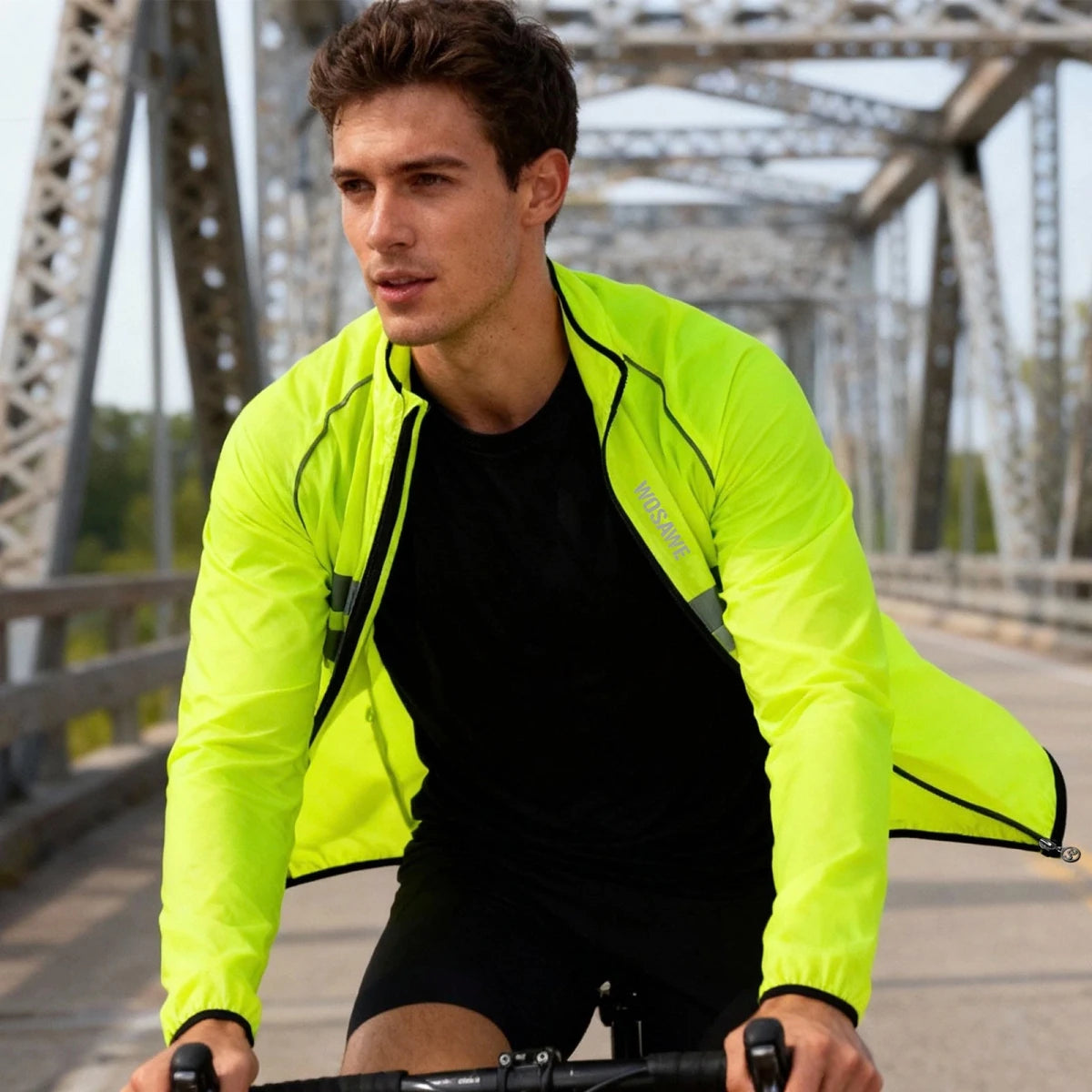 Coupe Vent Cyclisme WOSAWE Imperméable Réfléchissant Pliable Running - CoreBeat Vélo & Cyclisme