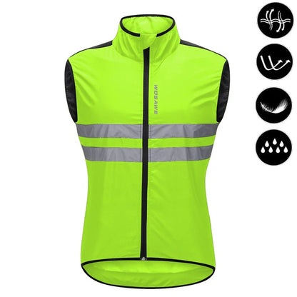 Coupe Vent Cyclisme WOSAWE Imperméable Réfléchissant Pliable Running - CoreBeat Vélo & Cyclisme