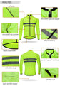 Coupe Vent Cyclisme WOSAWE Imperméable Réfléchissant Pliable Running - CoreBeat Vélo & Cyclisme