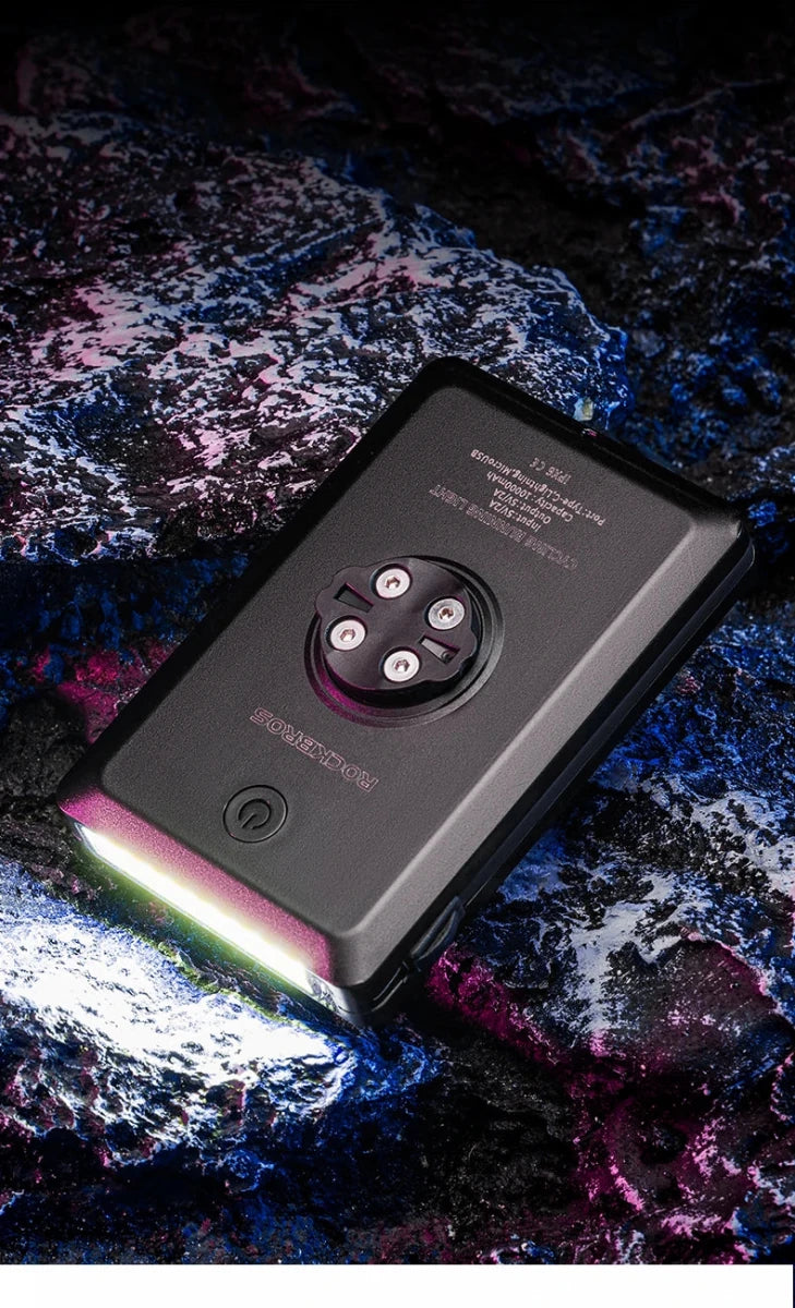Feu Avant Vélo Powerbank ROCKBROS 5000 - 10000mAh USB - C - CoreBeat Vélo & Cyclisme