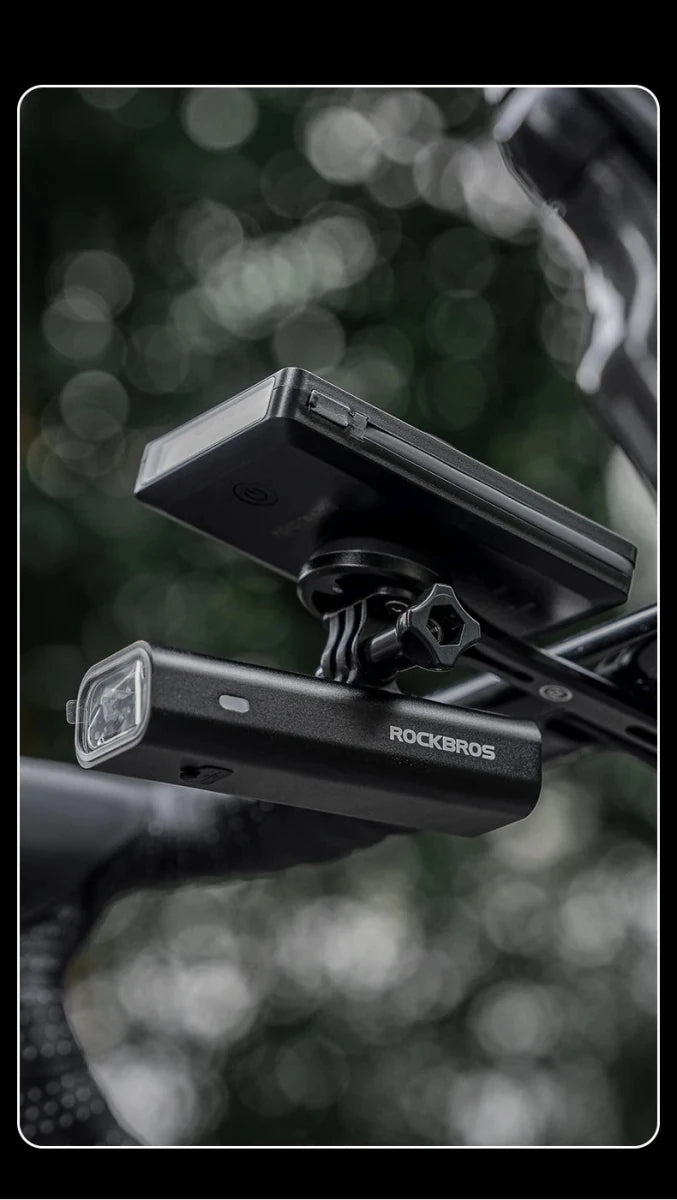 Feu Avant Vélo Powerbank ROCKBROS 5000 - 10000mAh USB - C - CoreBeat Vélo & Cyclisme