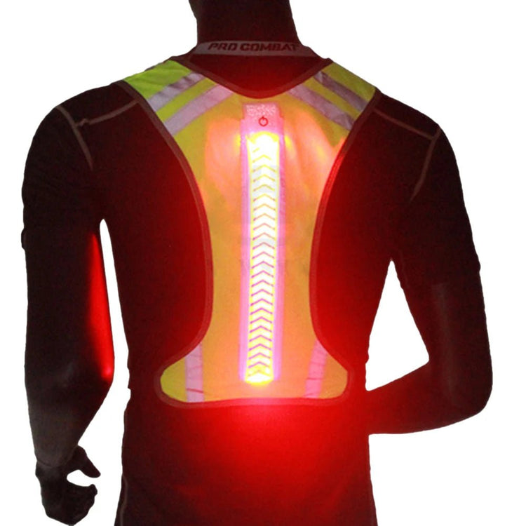 Gilet LED Réfléchissant Running Vélo Haute Visibilité - CoreBeat Sécurité Sport