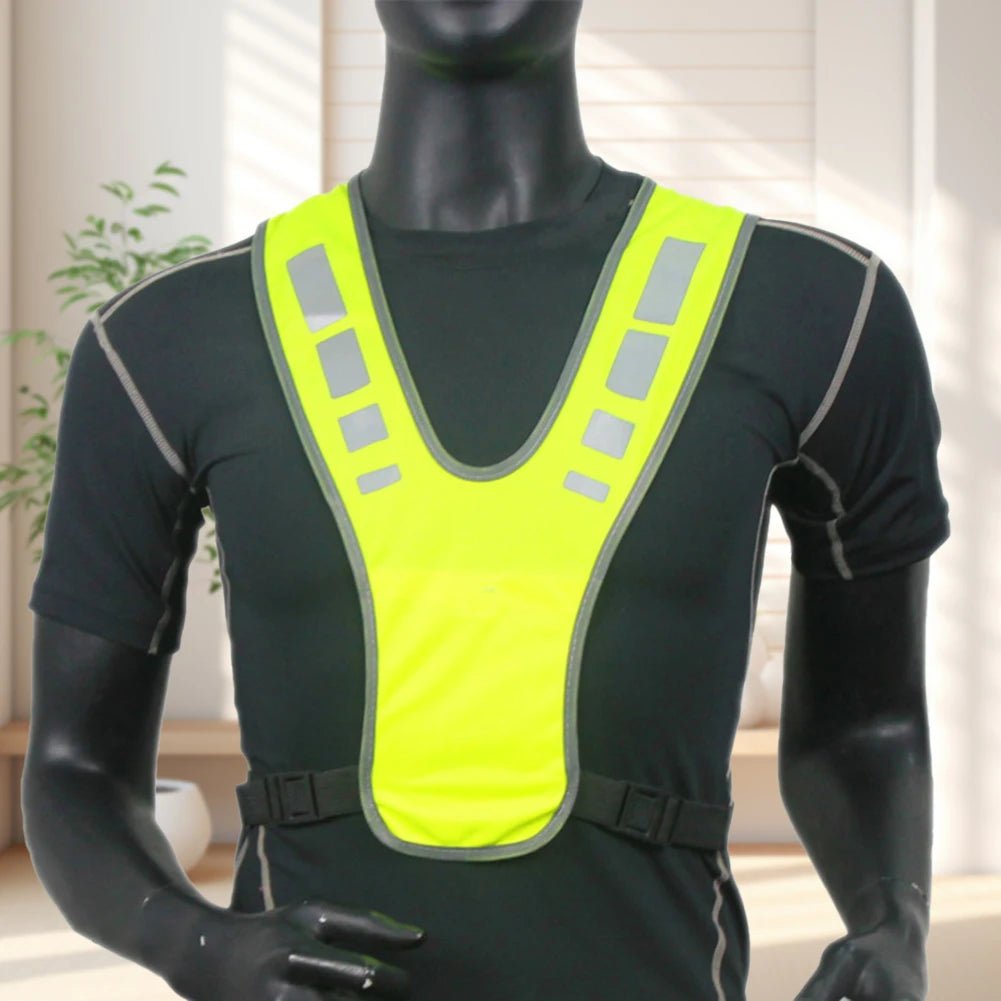 Gilet LED Réfléchissant Running Vélo Haute Visibilité - CoreBeat Sécurité Sport