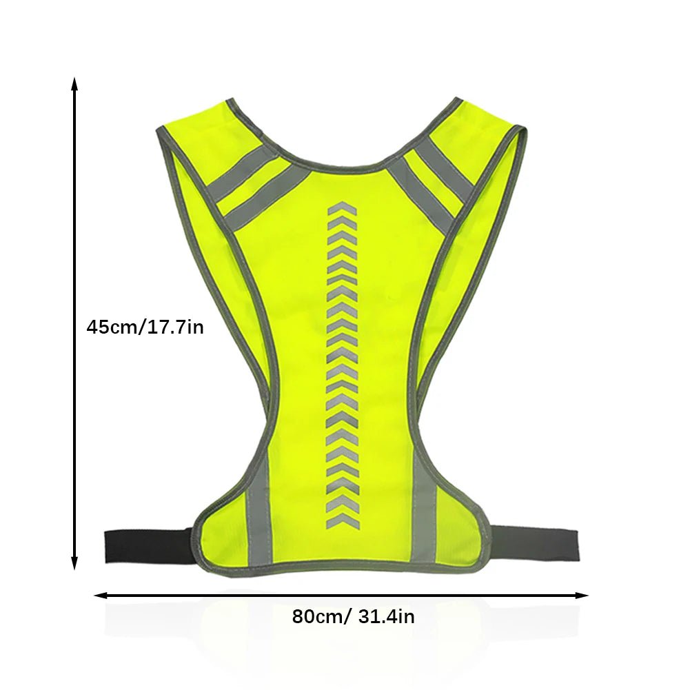 Gilet LED Réfléchissant Running Vélo Haute Visibilité - CoreBeat Sécurité Sport