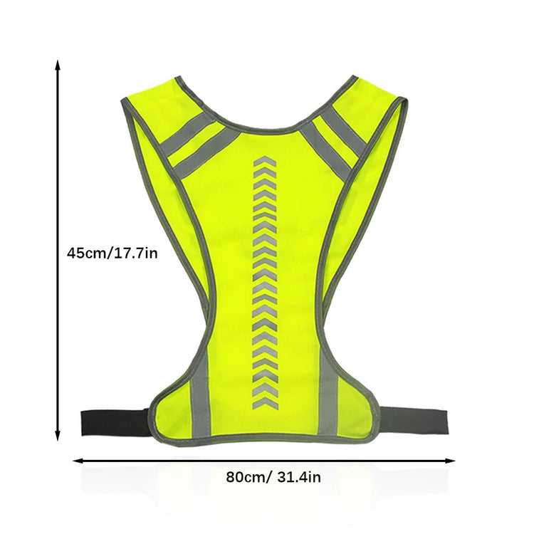 Gilet LED Réfléchissant Running Vélo Haute Visibilité - CoreBeat Sécurité Sport