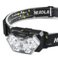 Lampe Frontale LED 9 Lumières USB Rechargeable - CoreBeat Accessoires Sport