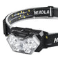 Lampe Frontale LED 9 Lumières USB Rechargeable - CoreBeat Accessoires Sport