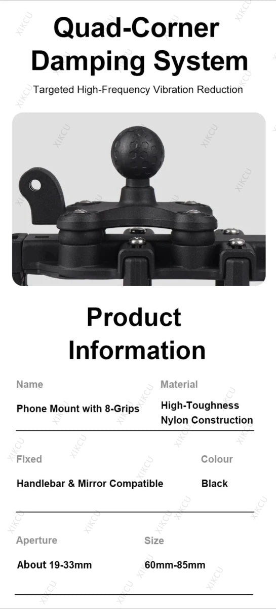 Support Téléphone Vélo Universel Moto Guidon Rotatif 360° Antichoc - CoreBeat Vélo & Cyclisme